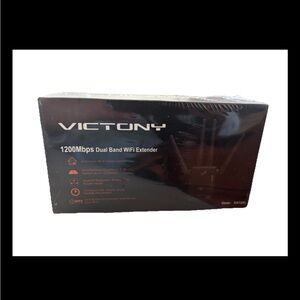 Black Dual Band WiFi Extender